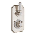 BC Designs Victrion 1 Outlet 2 Handle Nickel Concealed Thermostatic Shower Valve Cut Out